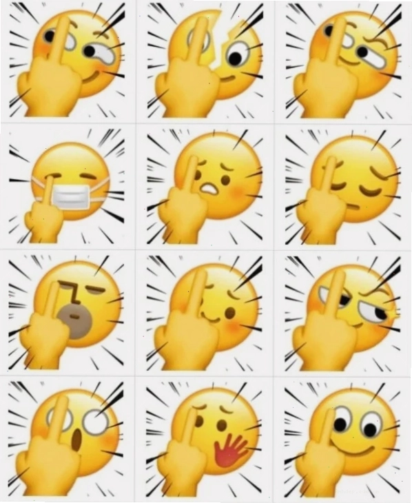 Emoji meme thể hiện sự khinh bỉ