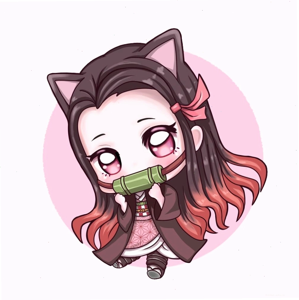 Fan art Nezuko Chibi bên cạnh Kanao