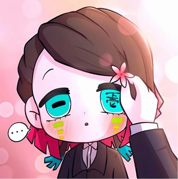 Hình ảnh ác quỷ anime chibi dễ thương với đôi mắt to tròn