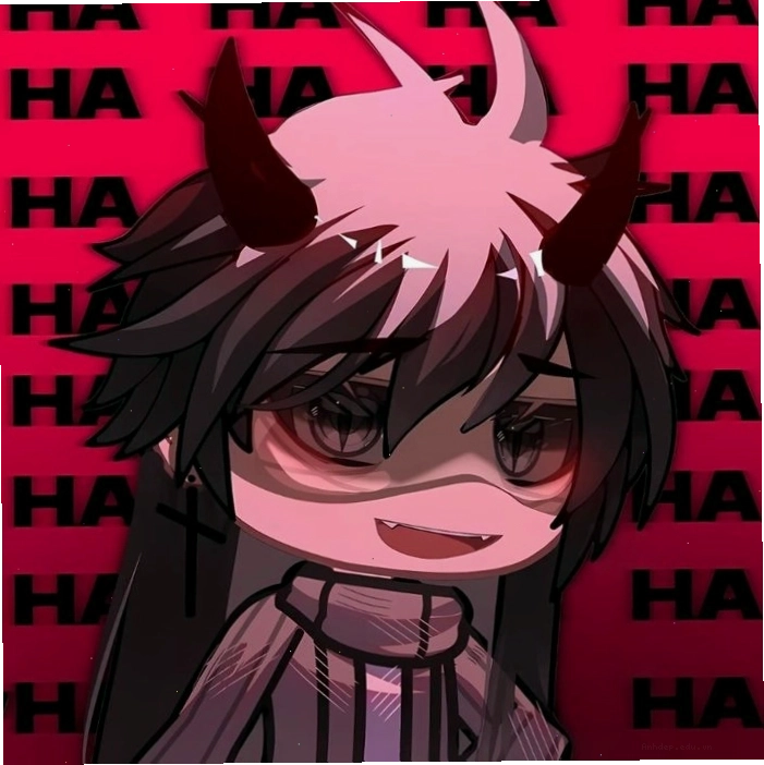 Hình ảnh ác quỷ anime chibi ngộ nghĩnh với biểu cảm đáng yêu