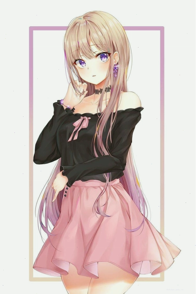 Hình ảnh anime girl dễ thương và cá tính