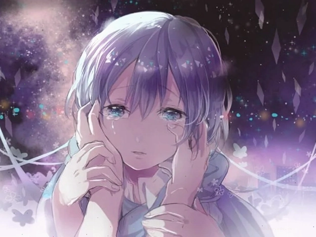 Hình ảnh anime nữ buồn ngầu, ánh mắt lạnh lùng thể hiện sự bất cần