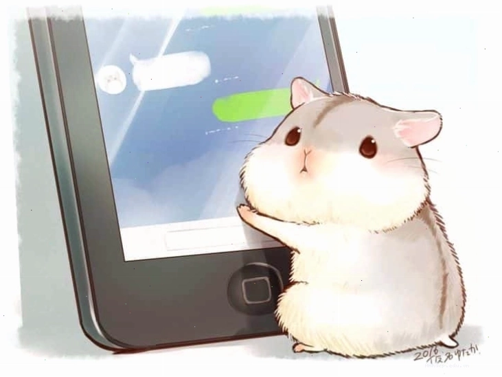 Hình ảnh chuột chibi ấn tượng với hành động ngộ nghĩnh