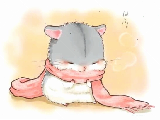 Hình ảnh chuột hamster cute phong cách anime ngộ nghĩnh