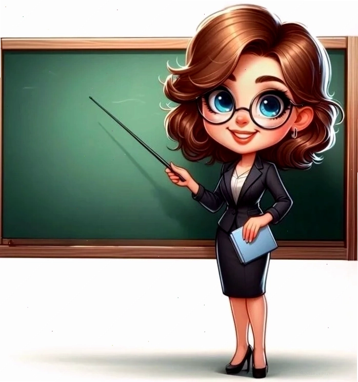 Hình ảnh cô giáo và học sinh chibi trong lớp học