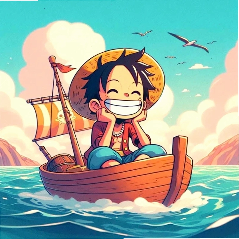 Hình ảnh Luffy chibi lúc còn rất nhỏ