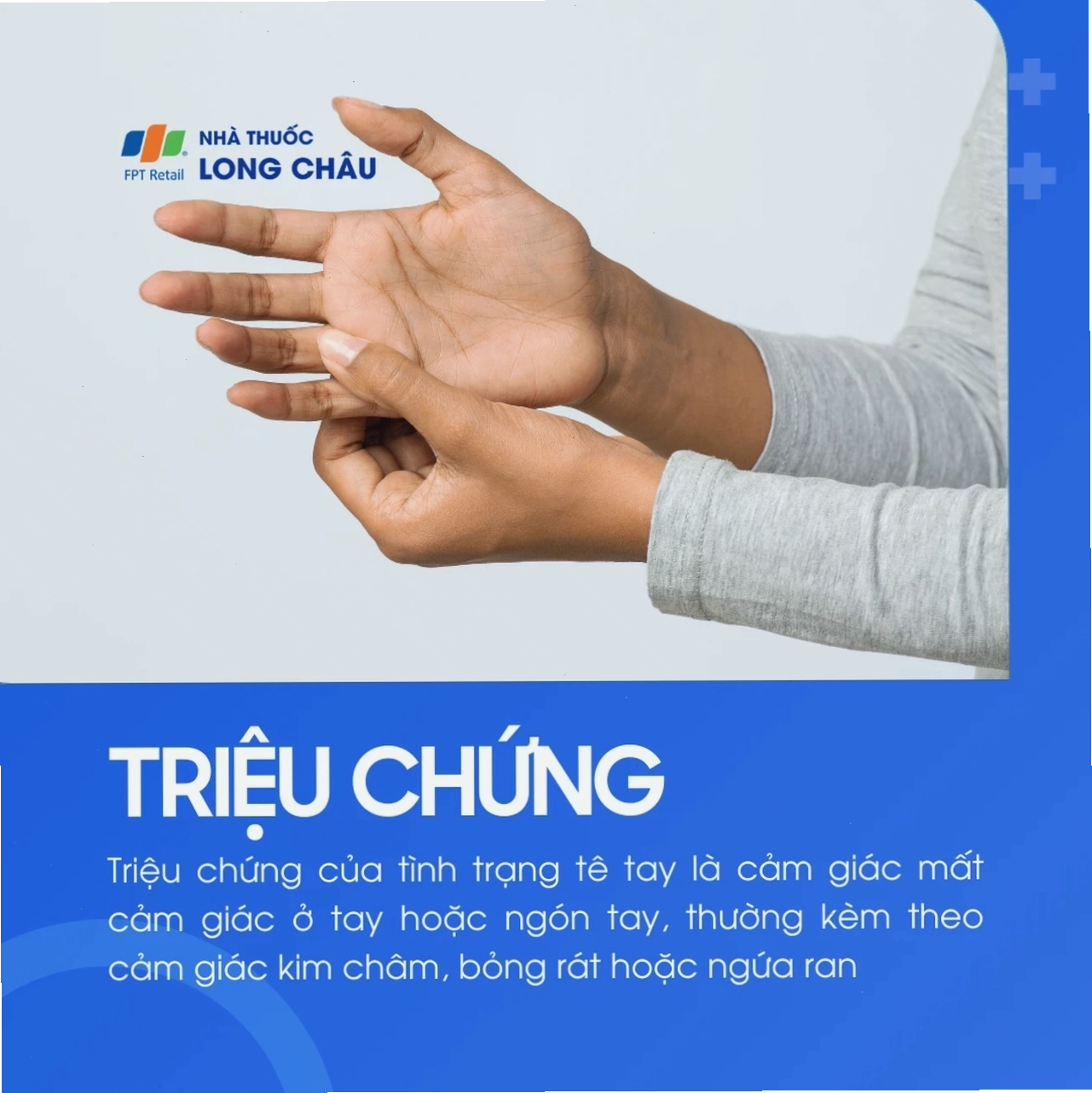 Hình ảnh minh họa bàn tay bị tê