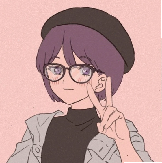 Hình đại diện Anime cô bé đeo kính cute, thông minh và đáng yêu