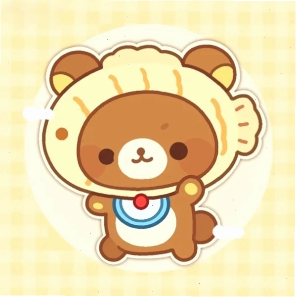 Hình gấu chibi dễ thương làm hình nền điện thoại