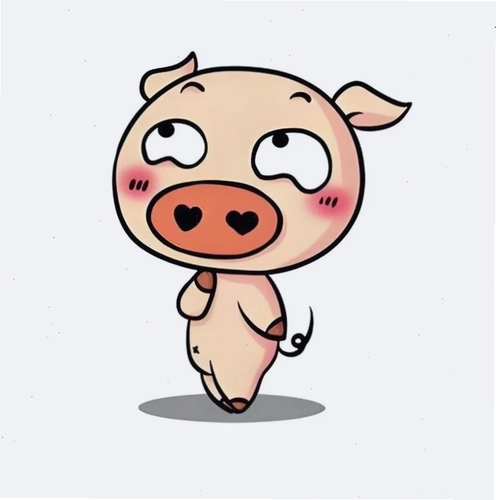 Hình heo con đáng yêu chibi đang ngủ