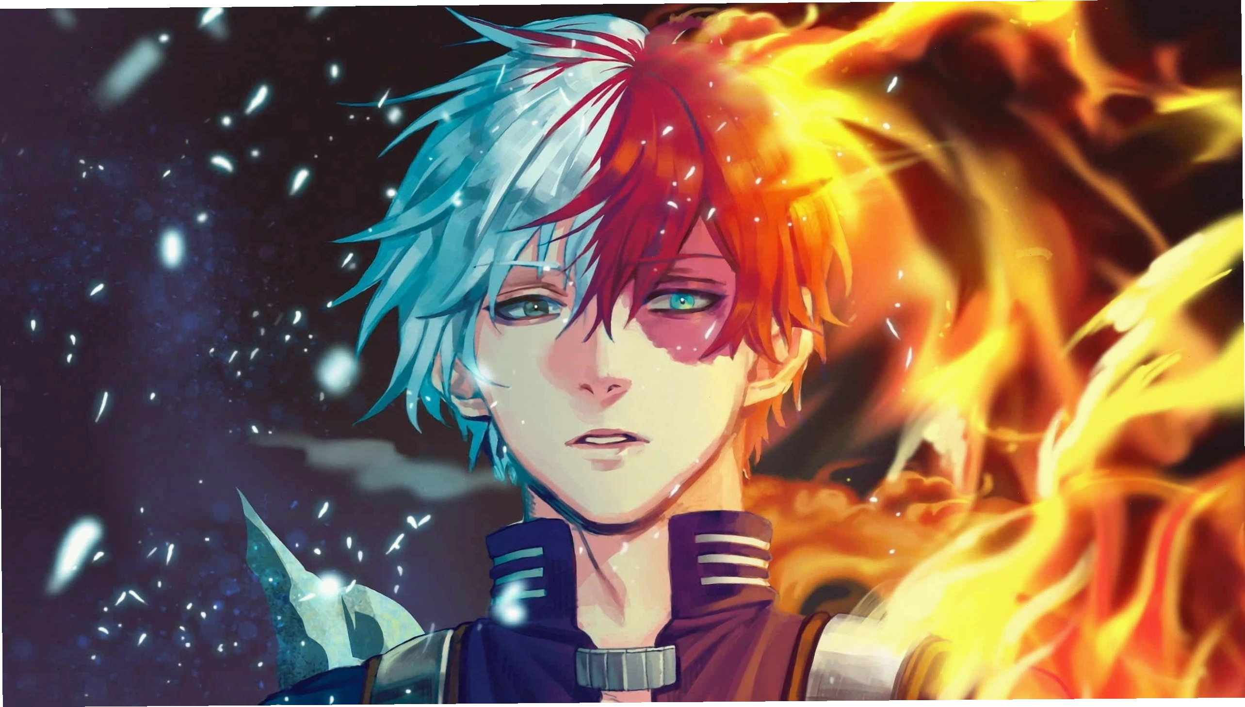 Hình nền anime nam đẹp với mái tóc nâu và nụ cười thân thiện