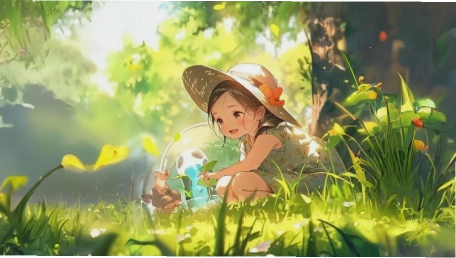 Hình nền anime với cảnh thành phố tương lai