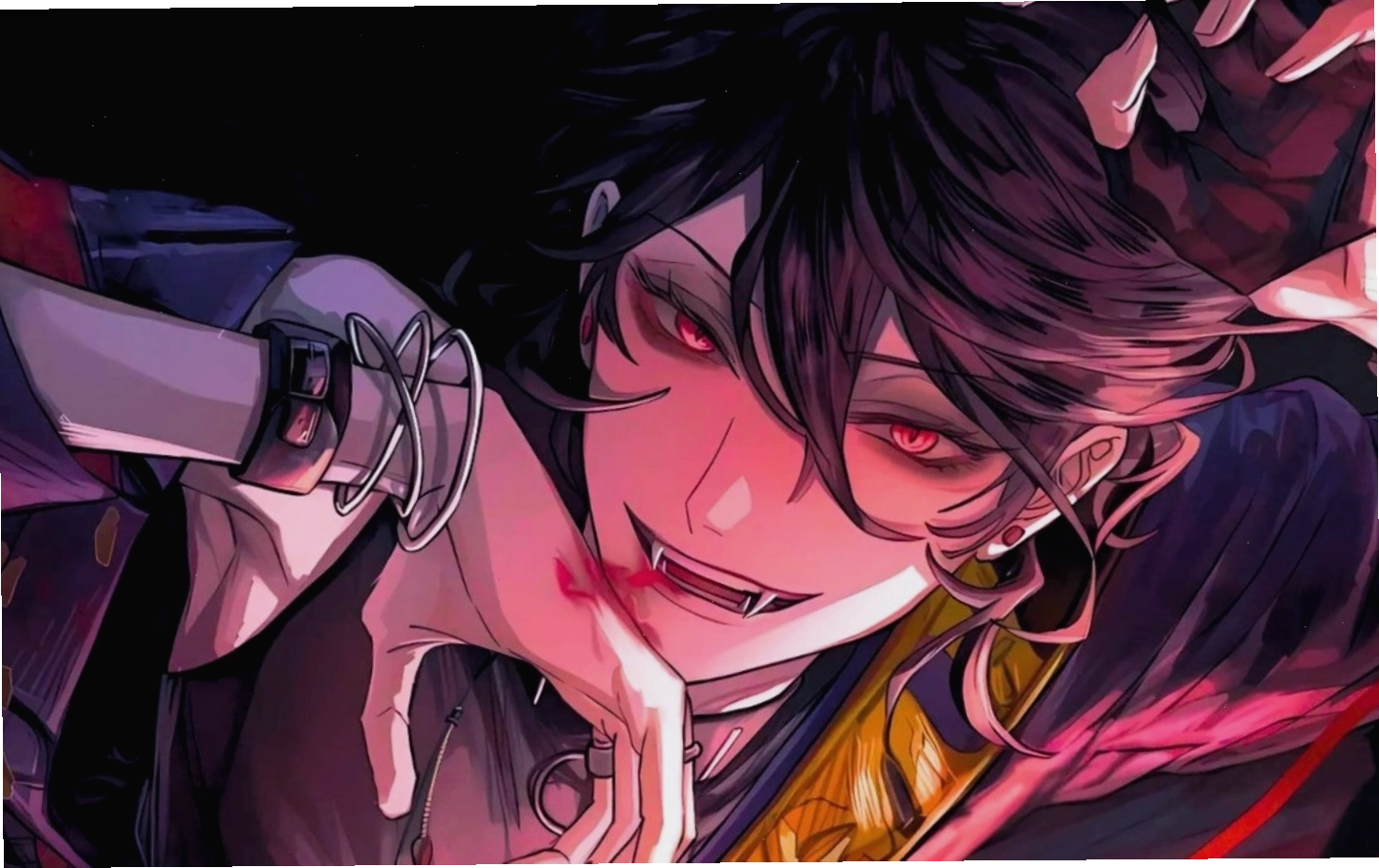 Hình nền anime với nhân vật trong vai phản diện toát lên vẻ nguy hiểm
