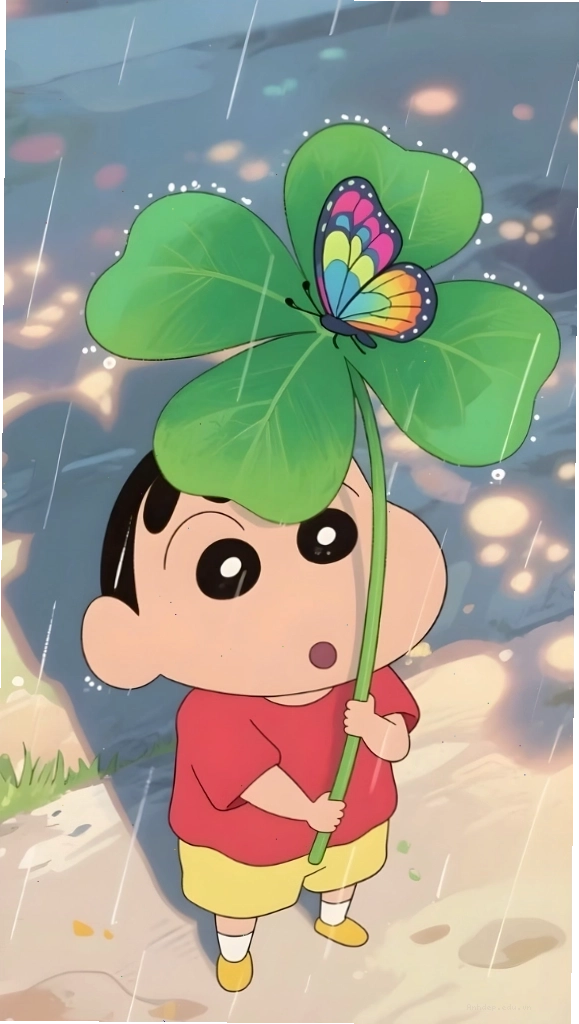 Hình nền cậu bé Shin đáng yêu đang cười tươi