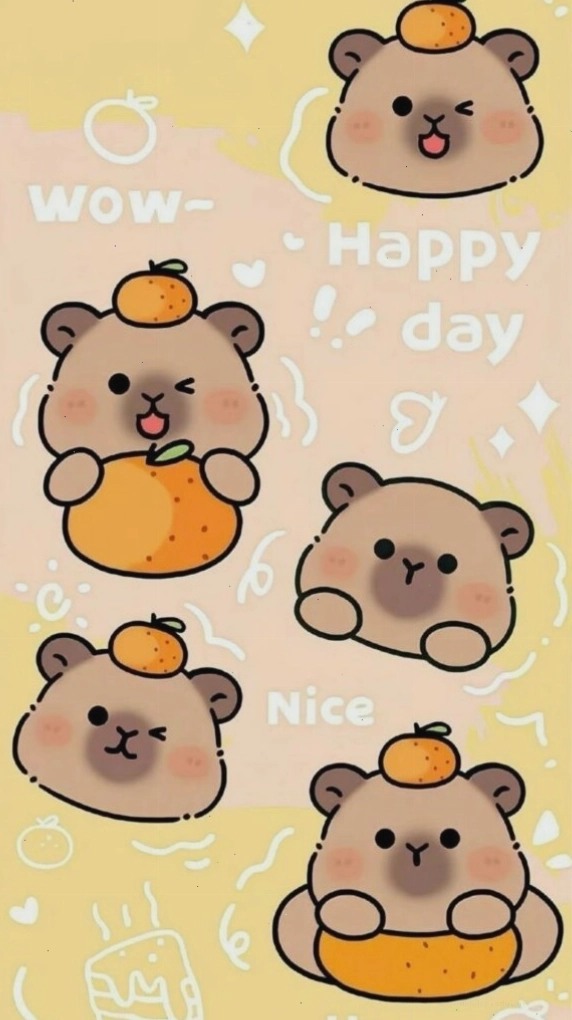 Hình nền đáng yêu với các nhân vật hoạt hình dễ thương