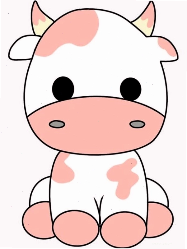 Hình nền điện thoại bò sữa cute phiên bản chibi