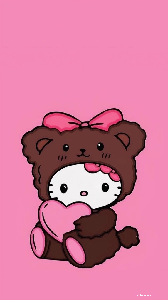 Hình nền điện thoại Hello Kitty phong cách ngầu