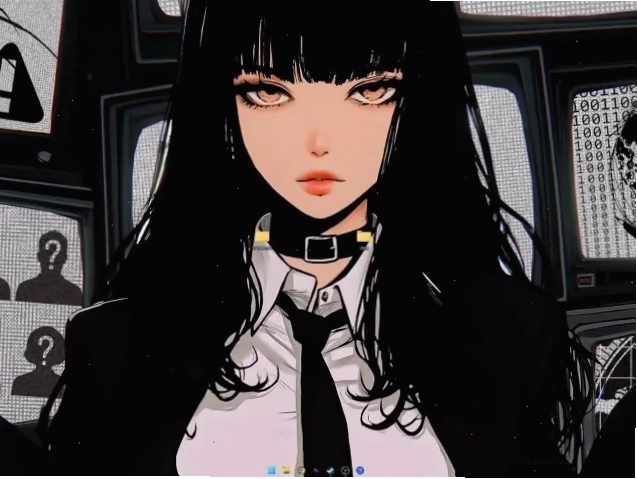 Hình nền động anime cô gái bảo vệ