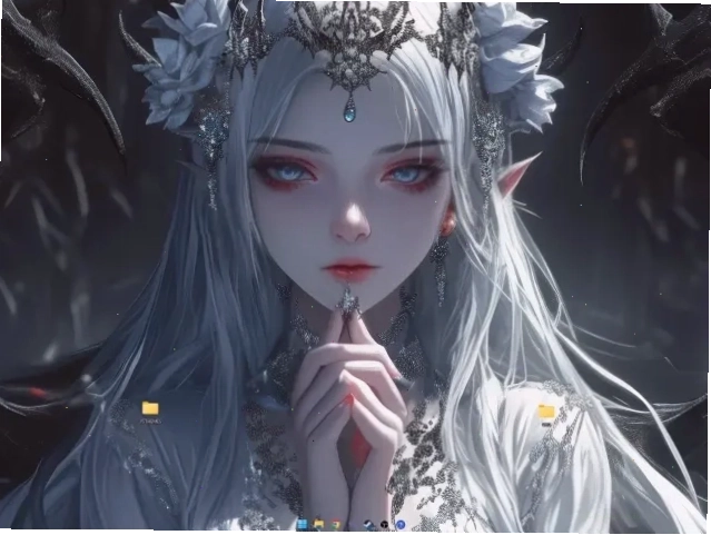 Hình nền động elf cầu nguyện
