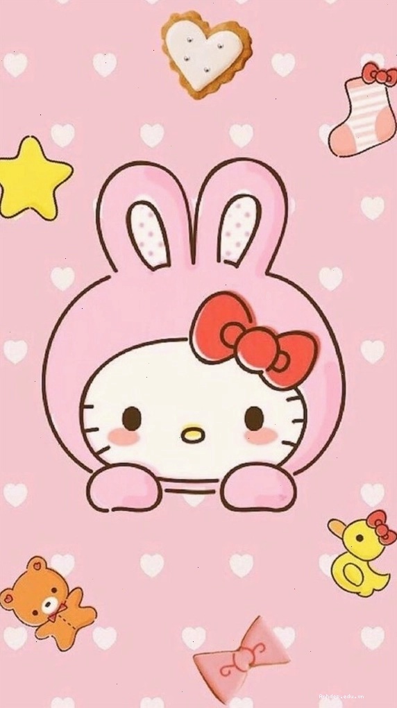 Hình nền Hello Kitty dễ thương cho điện thoại