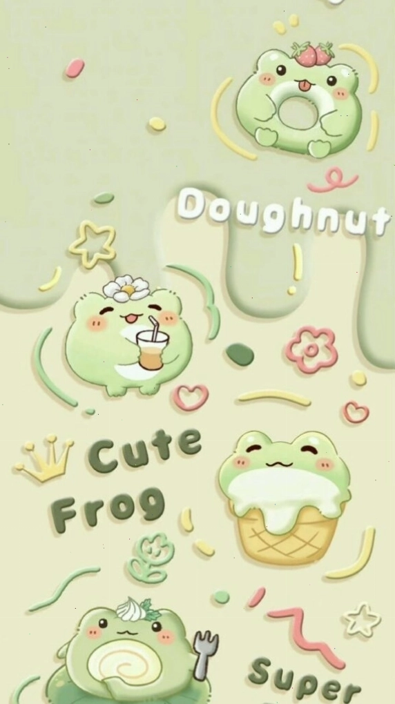 Hình nền màu hồng pastel với các họa tiết dễ thương