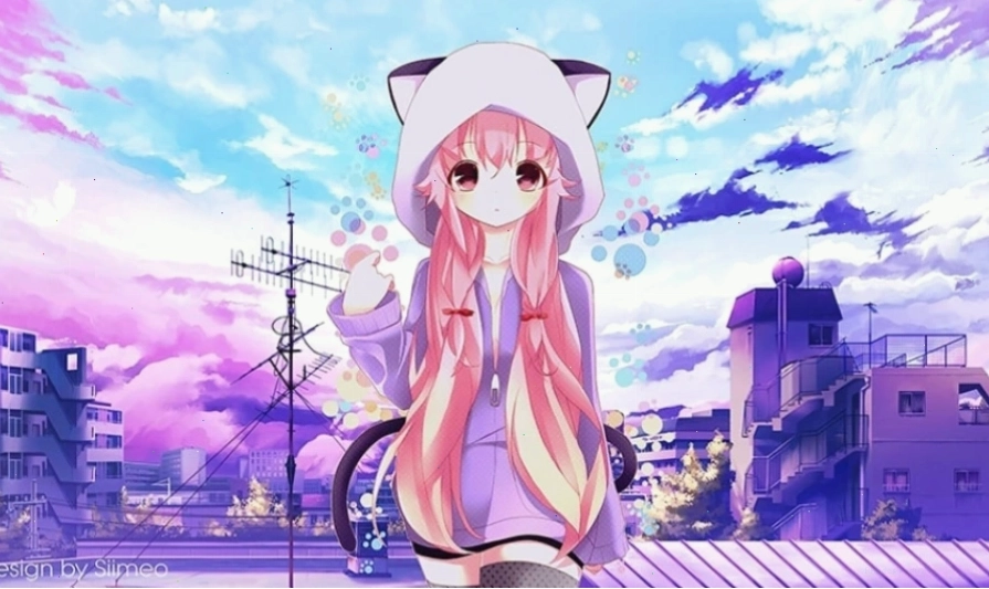 Hình nền máy tính Anime 8 với hiệu ứng đồ họa cao cấp