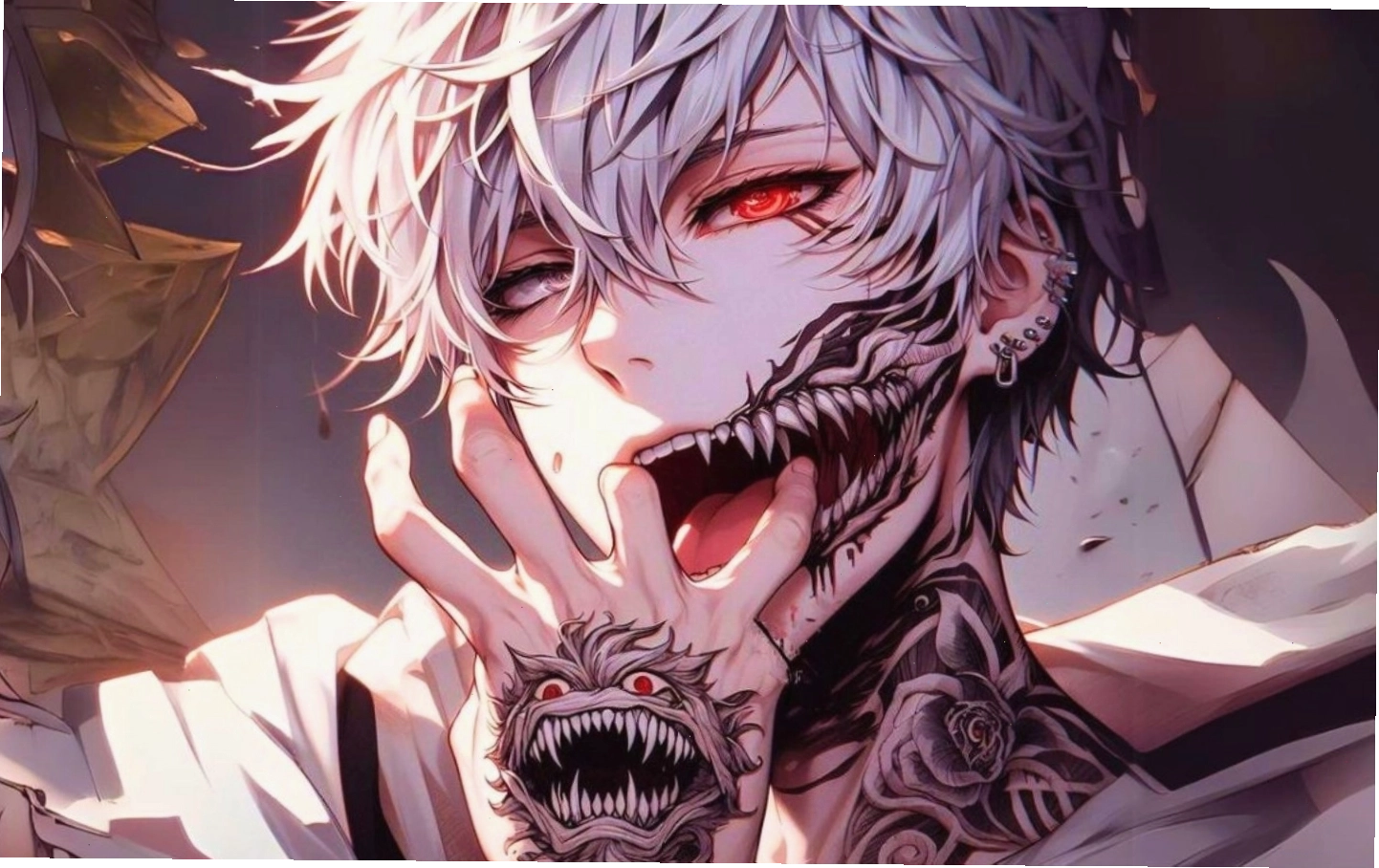 Hình nền nhân vật anime đầy lạnh lùng và cuốn hút với ánh mắt sắc bén