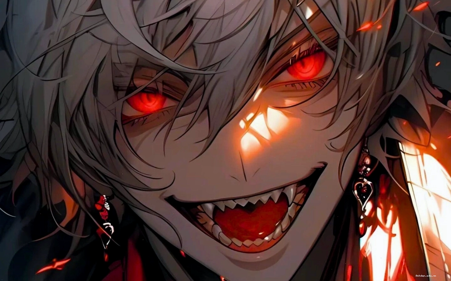 Hình nền nhân vật anime phản diện cực ngầu với trang phục ấn tượng
