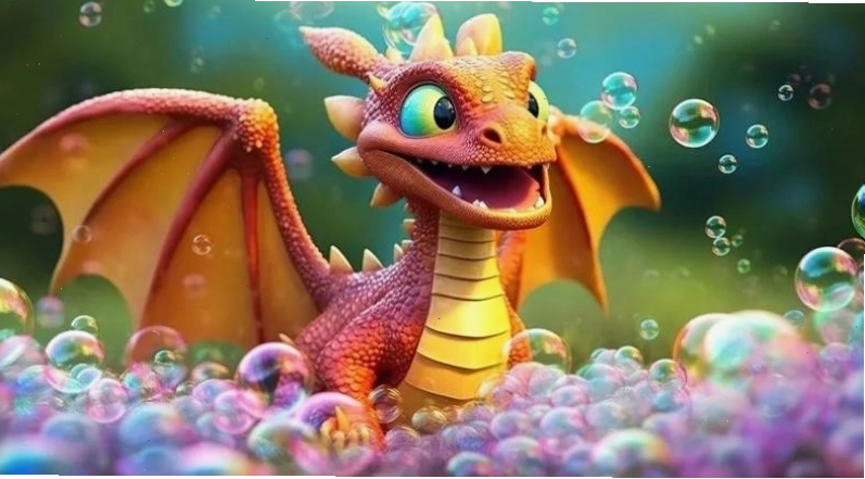 Hình nền rồng vàng với đôi mắt đầy uy lực