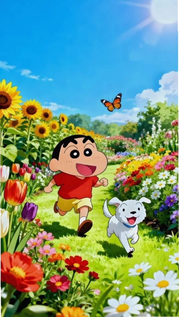 Hình nền Shin vui vẻ