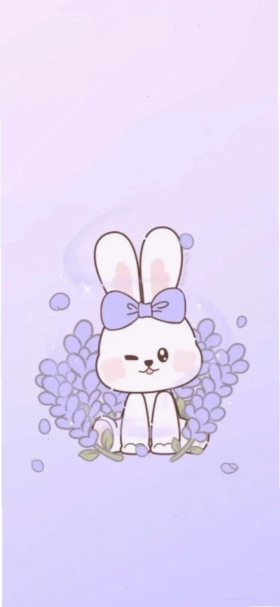 Hình nền tím pastel dịu dàng với họa tiết hoa nhí