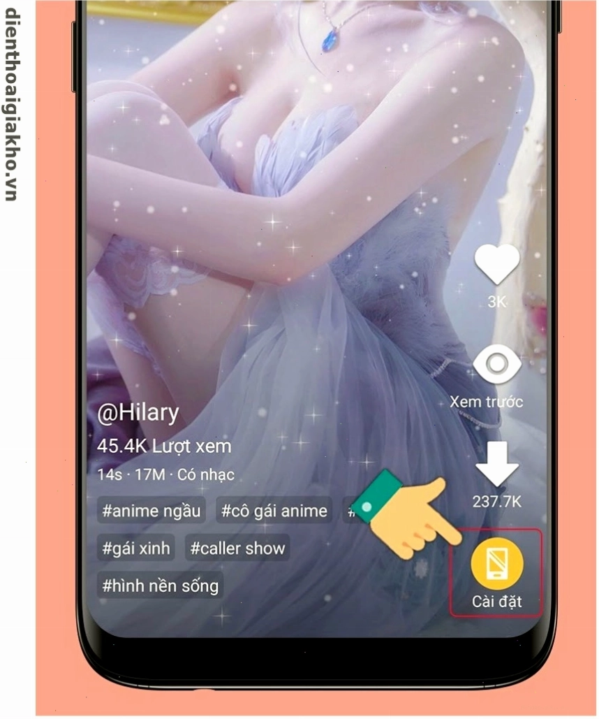 Hình nền video phong cảnh thiên nhiên hùng vĩ với thác nước và cây xanh