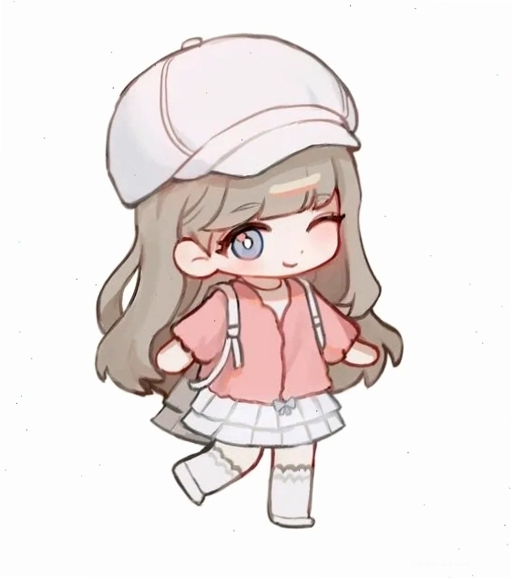 Hình vẽ Chibi nữ phong cách anime