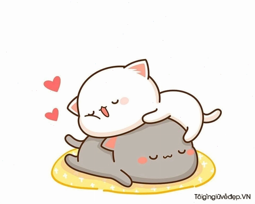 Hình vẽ dễ thương cute anime chibi một cô bé với nụ cười rạng rỡ