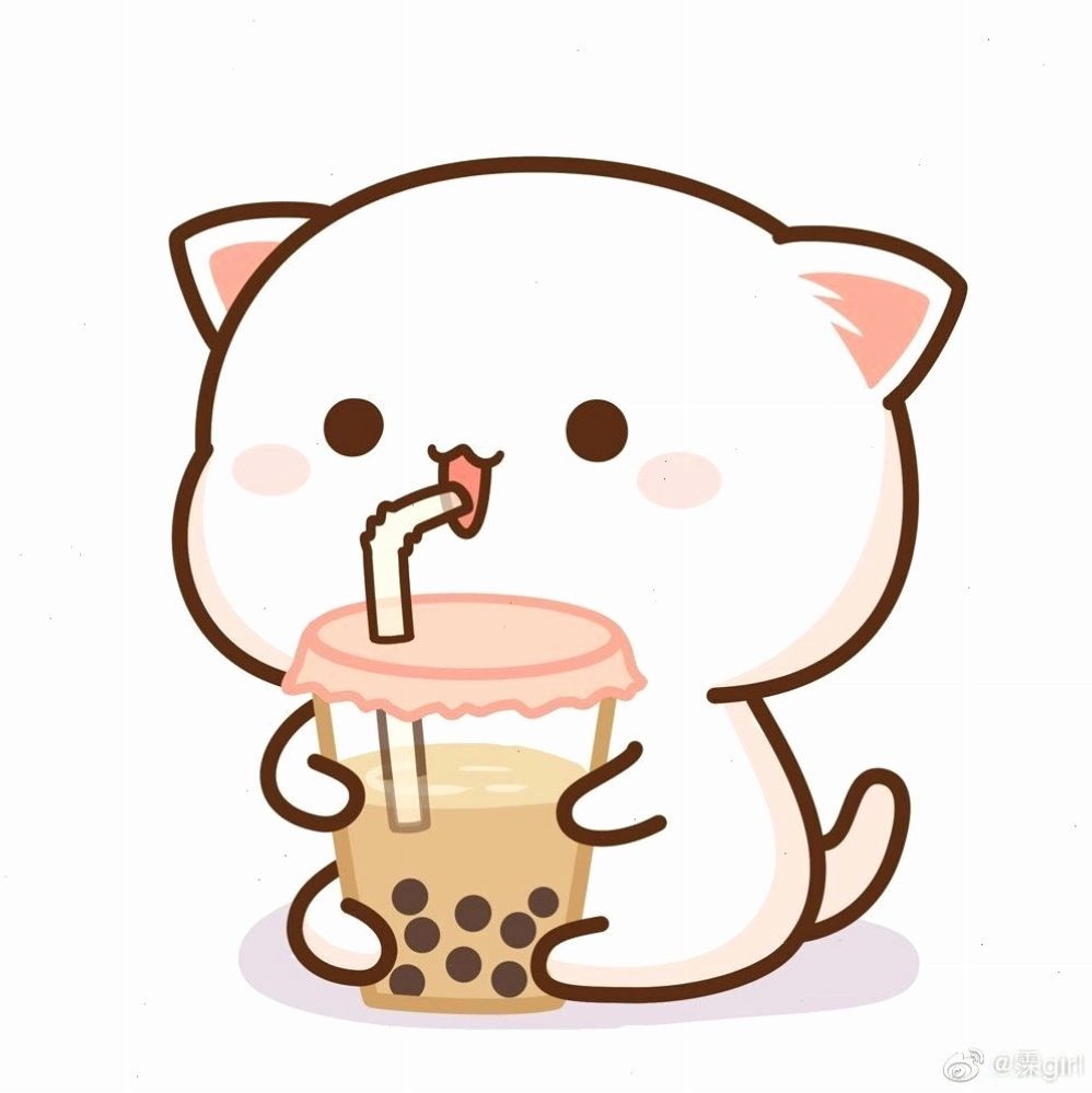 Hình vẽ dễ thương cute anime chibi một cô gái cầm ô