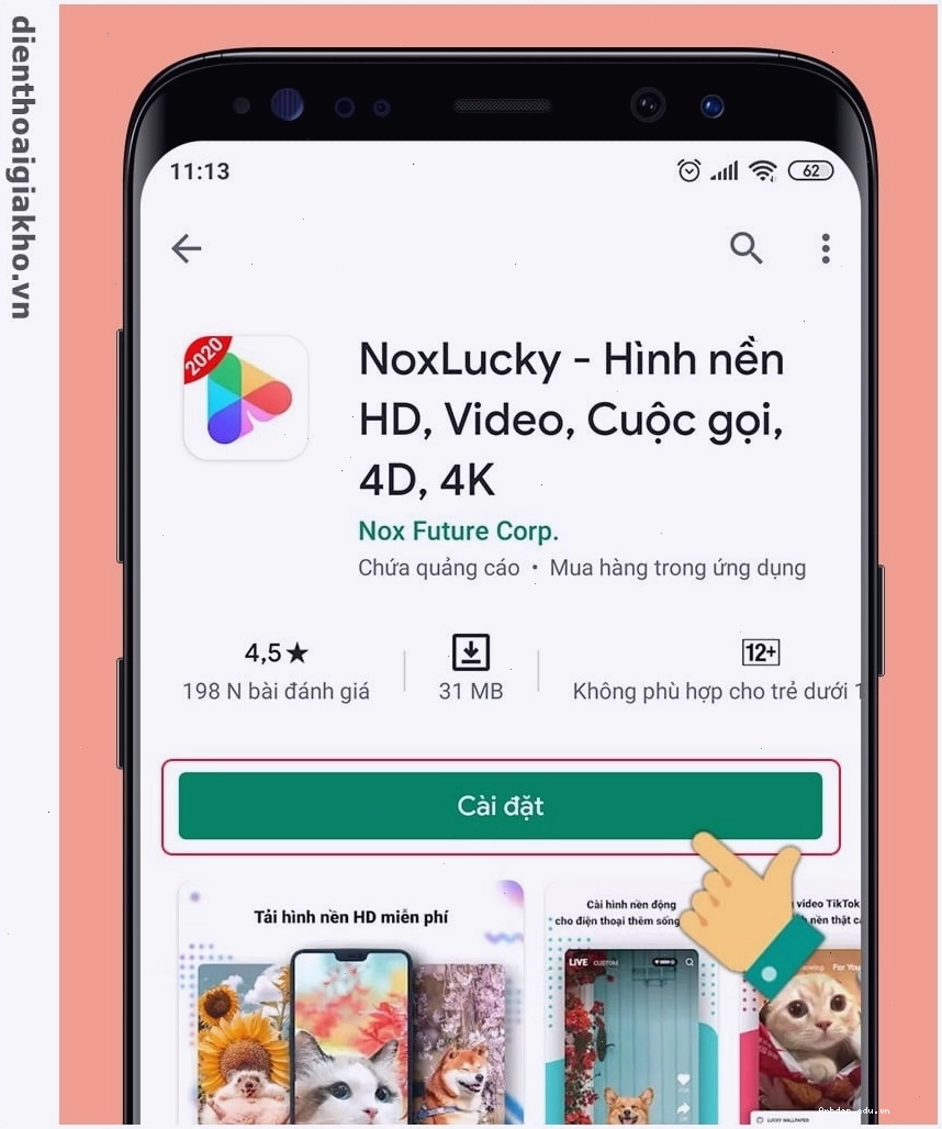 Hướng dẫn cài đặt ứng dụng hình nền video