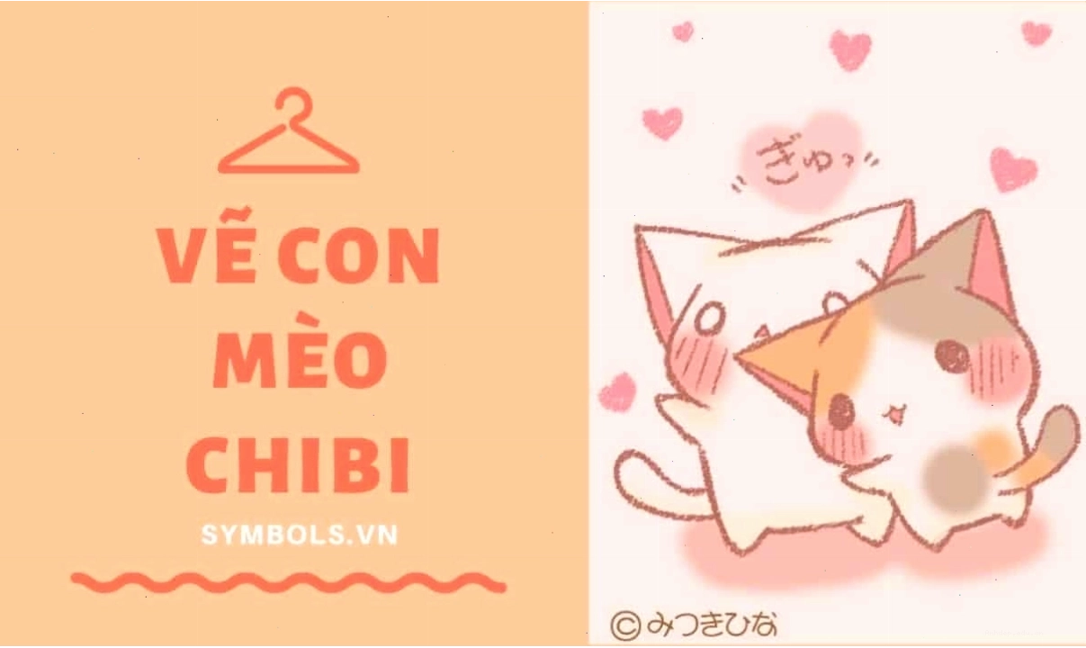Hướng dẫn vẽ mèo chibi dễ thương từng bước