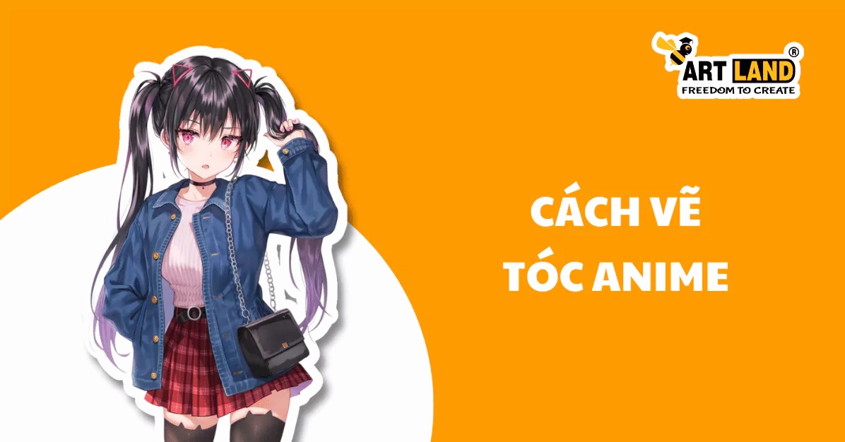 Hướng dẫn vẽ tóc anime nữ đẹp, mềm mại và cuốn hút