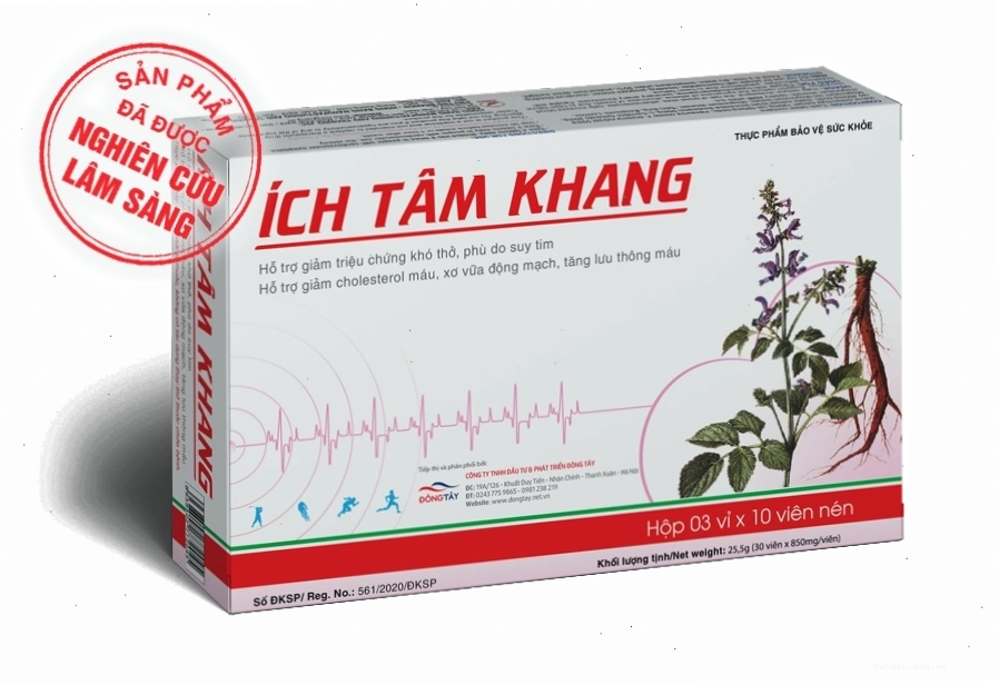 Ích Tâm Khang hỗ trợ điều trị bệnh mạch vành