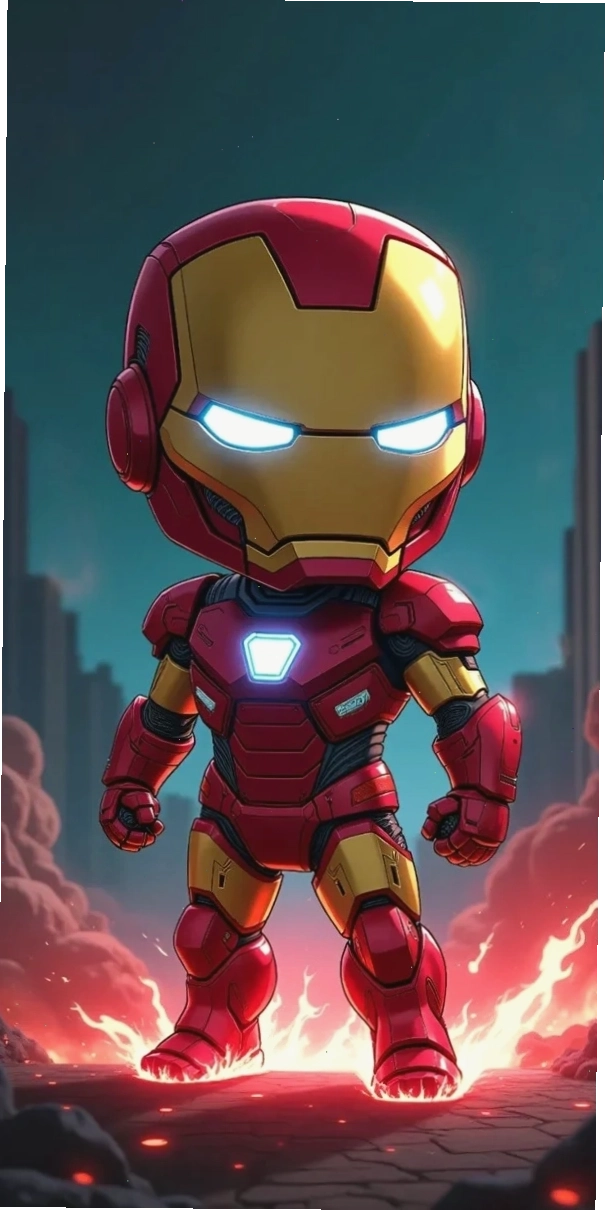 Iron Man Chibi cùng các thành viên Avengers khác trong phiên bản hoạt hình