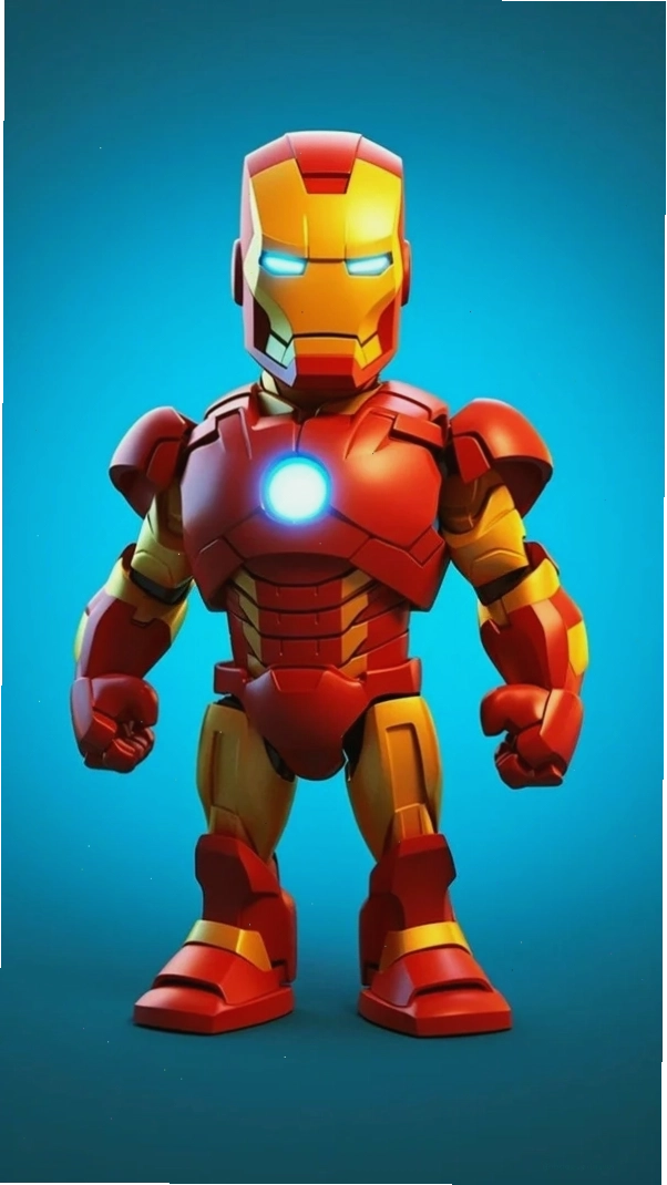 Iron Man Chibi dạng vector có thể chỉnh sửa