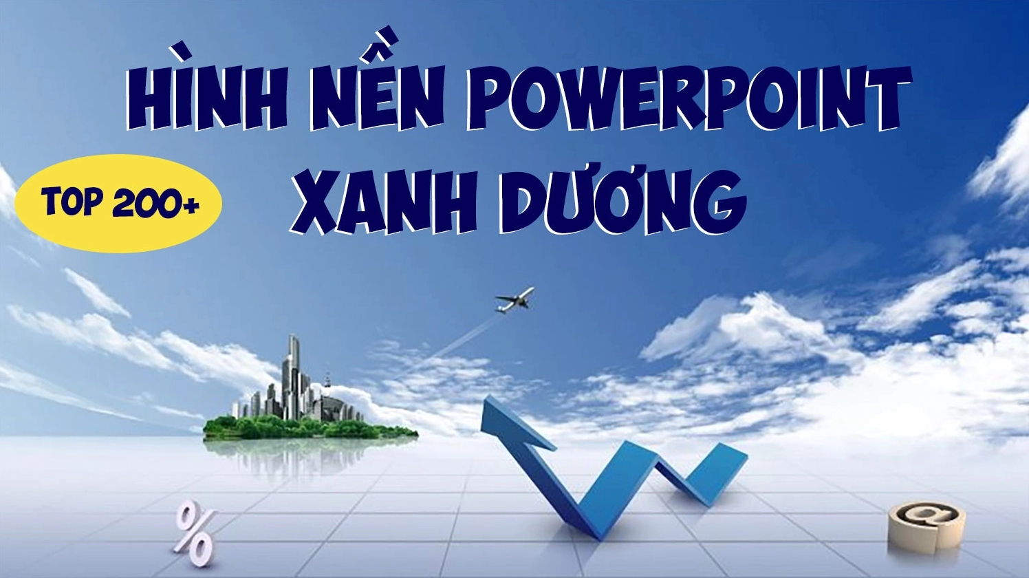 Khám phá BST hình nền PowerPoint màu xanh dương nhạt tuyệt đẹp 2026