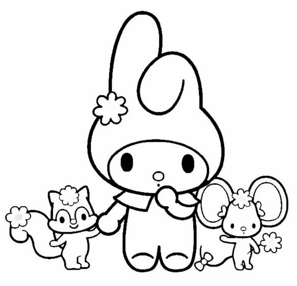 Khám Phá Thế Giới Tranh Tô Màu My Melody Dễ Thương Cho Bé