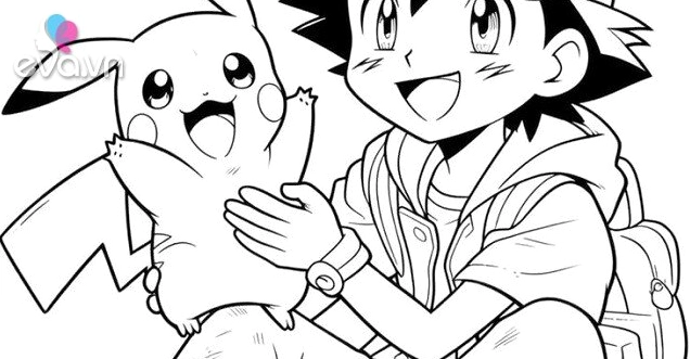 Khám phá thế giới tranh tô màu Pikachu dễ thương và vui nhộn cho bé