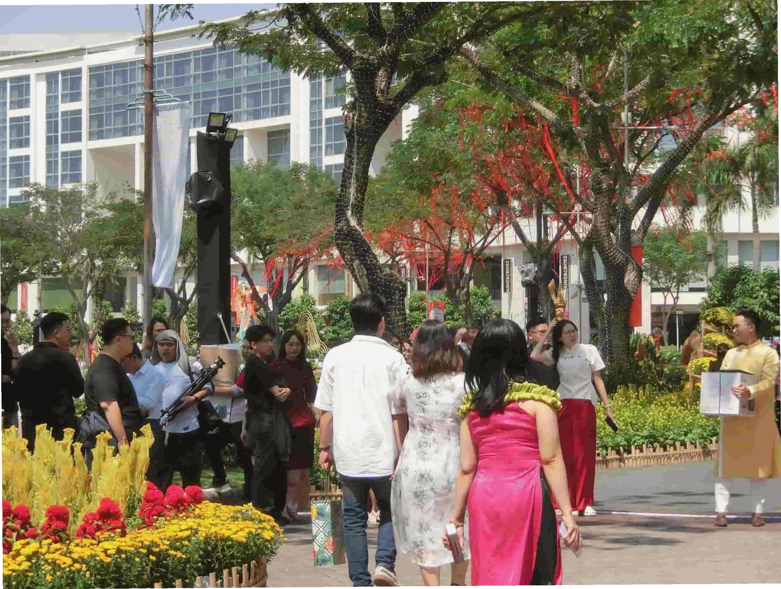 Không khí nhộn nhịp tại khu vực đường hoa
