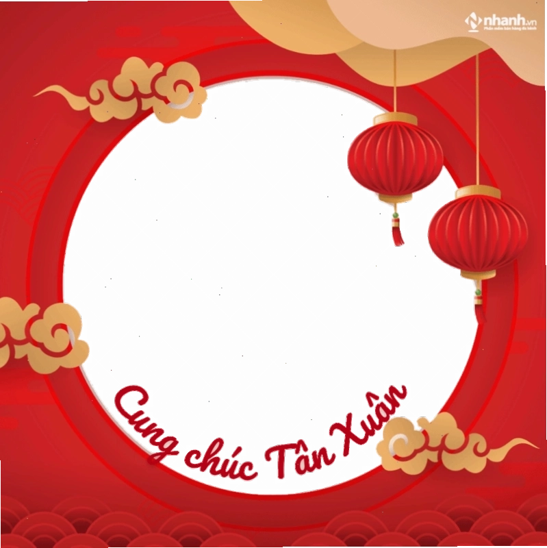 Khung avatar Facebook Tết