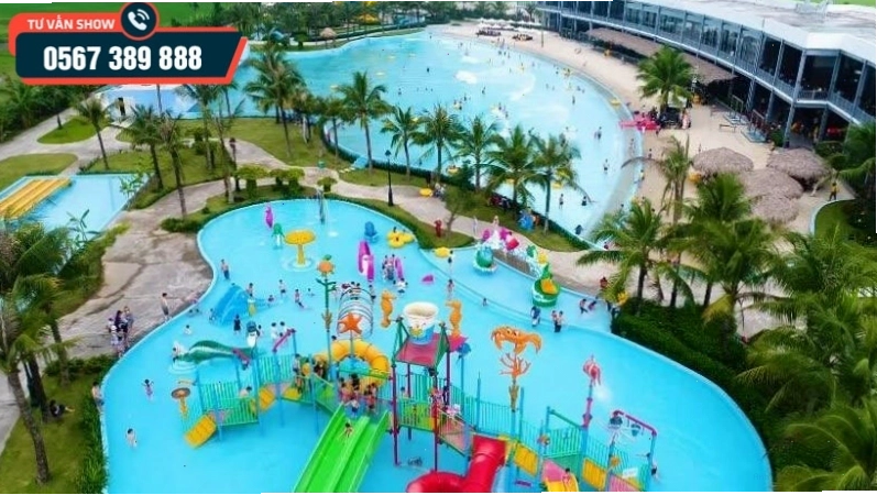 Khung cảnh nhộn nhịp tại công viên biển nhân tạo Baara Land Quốc Oai