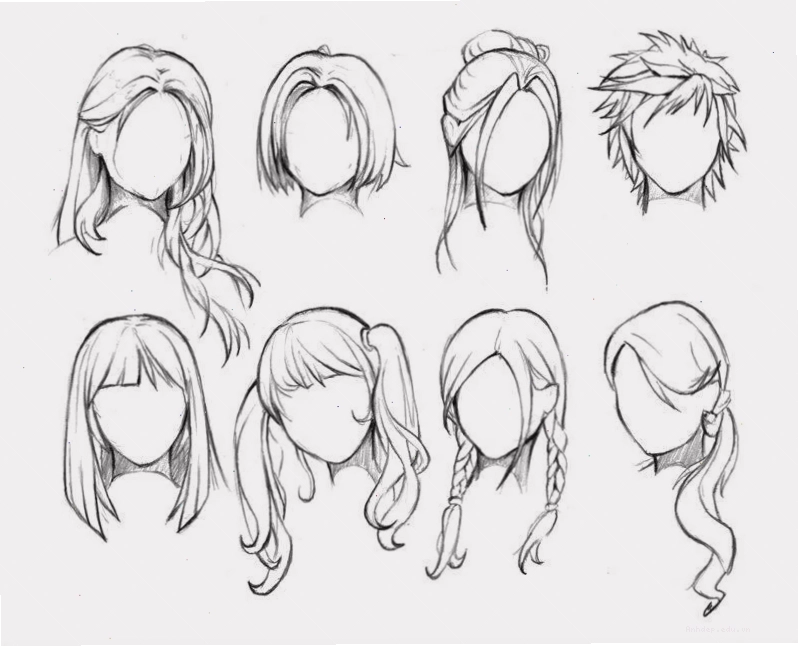 Kỹ thuật đổ bóng cho tóc anime