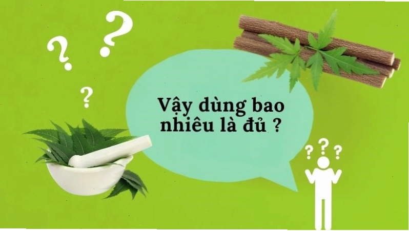 Liều dùng sầu đâu thay đổi theo từng đối tượng và bộ phận dùng