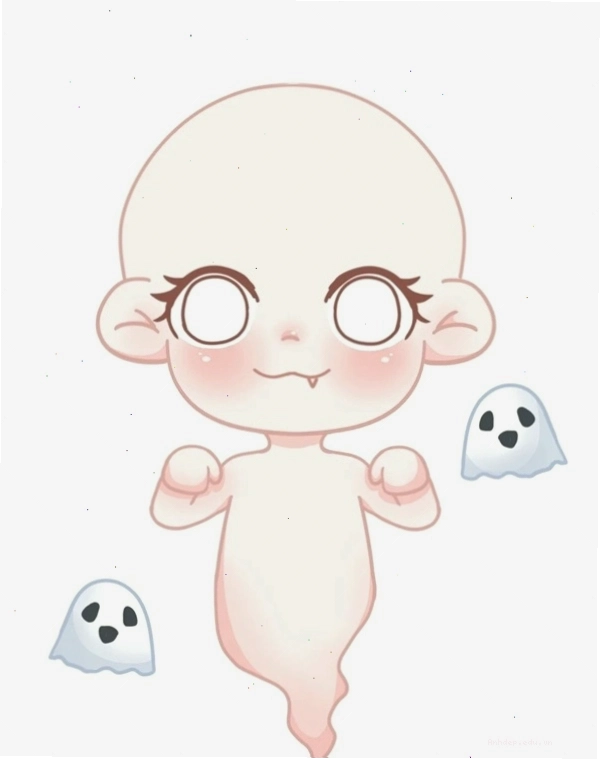 Ma chibi với nụ cười tinh nghịch